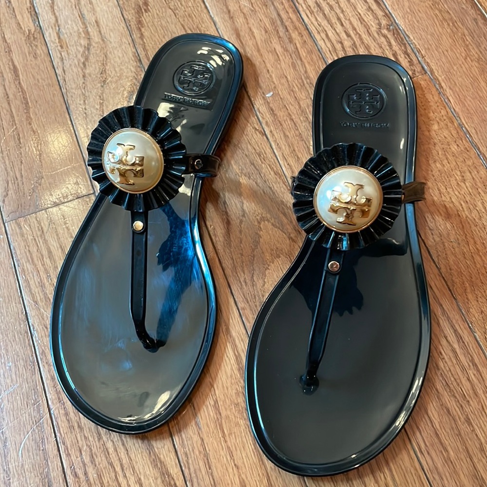 Tory Burch Melody Flat Pearl Jelly Sandal